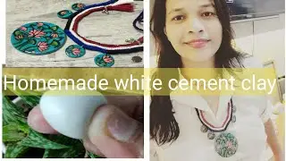 How to make jewelry clay out of white cement | Easiest and robust clay | periwinkle TV