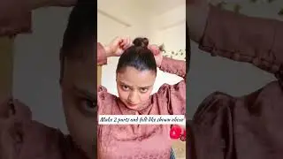 How to get slick bun without using any hair gel? #slickbun #slick #bellahadid #highbun #shorts