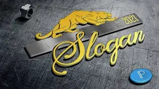 Gold Tiger Logo design Pixellab | How to make 3D Tiger Logo design | Logo Mockup | Miramid Designer