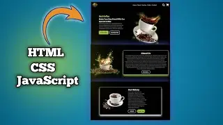 How To Create Responsive Coffee Website Using HTML And CSS  | Responsive Coffee Shop Website
