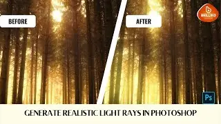Create Sun Light Rays Effect in Photoshop - Sun Rays in Photoshop - Sun Light Rays Effect | Brilliko