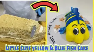 Easy Fish Cake Decorating for Beginners at Home / Fish Lover Cake