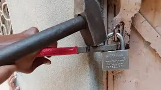 How To Break Padlock With Hammer| |How to break lock without of keys|