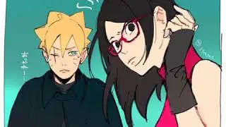 boruto x sarada love hot
