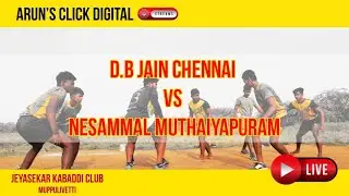 D.B JAIN CHENNAI VS NESAMMAL MUTHAIYAPURAM - LIVE  | MUPPULIVETTI-ROUND 4 ,QUARTER FINAL