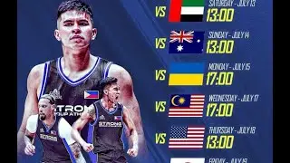 SGA PHILIPPINES SA JONES CUP 2024 4 - 0 NA! ABANDO, RAVENA, HEADING NAGPAKITANG GILAS! #basketball