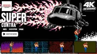[NES Longplay] Super Contra | No Damage | Full Game Walkthrough | 4K