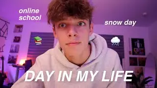 ONLINE SCHOOL DAY IN MY LIFE *chill & productive snow day*