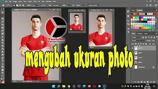 Mengubah ukuran photo dengan metode crop dan tools rektangular model cristiano ronaldo