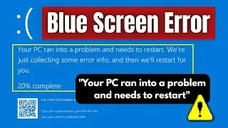 Your device ran into a problem and needs to restart - Windows 10/11/8 | Blue Screen Error
