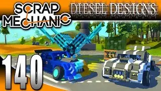 Scrap Mechanic Gameplay :EP140: FAN CREATIONS: Working V-8 Engine, Drift Car, and Truck! (HD)