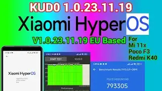 KUDO HyperOS 1.0.23 Stable MIUI.EU Base , For Poco F3 Mi 11x Redmi K40