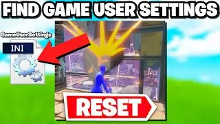 How To Get To GAME USER SETTINGS Fortnite (How To RESET GAME USER SETTINGS Fortnite)