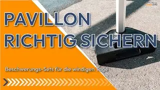 Ihr Faltzelt richtig sichern!