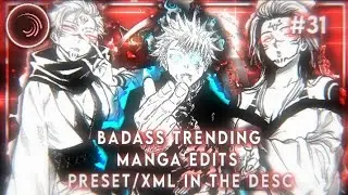 Trending Jjk manga badass edits || alight motion || free presets/XML (in description)|| #31