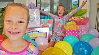 OLIVIA'S 9th BIRTHDAY MORNING PRESENT OPENING! 🎁 HAPPY BIRTHDAY