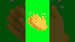 hand/ claps Icon Green screen effects 