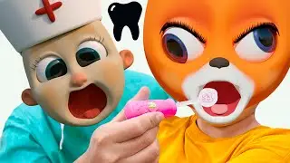 It's time to visit dentist, Baby Lucia! Fox Family Cartoon 3D Songs for kids
