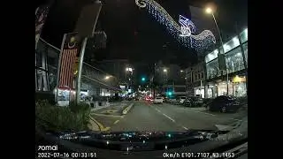 70mai A500s night view (pergi kL cari parking)