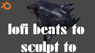 Old lofi hip-hop beats to chill & relax || Sculpting a Tootsy Shark || Blender