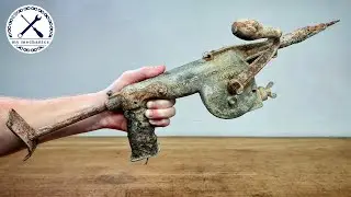 Antique Hand Cranked Hammer Drill - Restoration