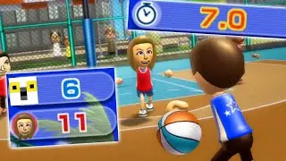 the greatest wii sports basketball comeback EVER