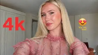 4K Fashion Micro Bikini Try-On Haul | Transparent Lingerie & See-through Dresses Try By Me