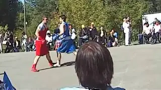 Показательные выступления боксеров