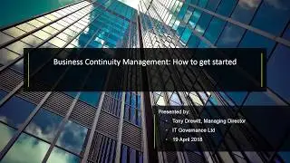 Webinar: Business Continuity Management | How to get started?