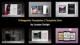 9 Magazine Templates / Template Sets by Luuqas Design