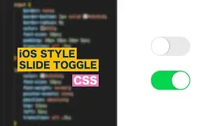Beautiful slide toggle with CSS and checkbox