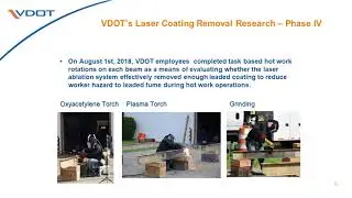 Laser Coating Removal Research - Jeff Milton • VDOT 2019-04-17 - SEBPP