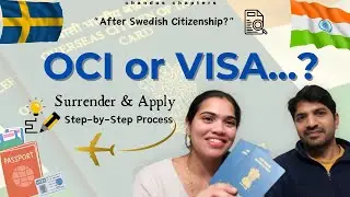 What Happens After You Get Swedish Citizenship?|Surrender Passport & Apply OCI (English)|Visa vs OCI