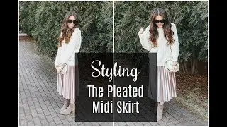 How To Style The Pleated Midi Skirt