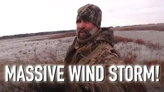 Duck Hunting with 45 mph Winds! (More Mallards More Pintails!)