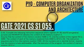 GATE 2021 CS SET1 Q55. Consider the following instruction sequence  registers R1,R2 and R3 [SOLVED!]