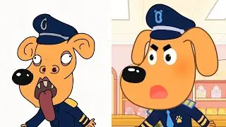 sheriff labrador - Frezze magic police rescue Drawing Meme part 2