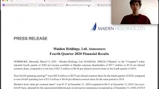 Huge Win For Maiden Holdings (MHLD) Undervalued Stock! Plus A Bonus