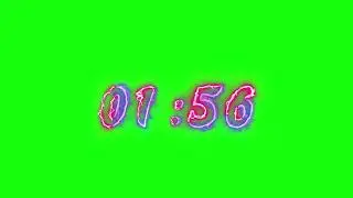 ⏱ Cronômetro Elétrico de 5 Min. FULL HD Chroma key - 5 Min. Electric Timer FULL HD Green Screen.