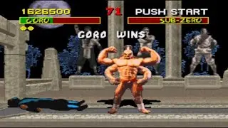 #1185 Mortal Kombat 1 Boss Hack (SNES) Bosses (2/2): Goro playthrough
