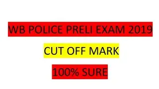 Wb police preliminary exam cut off mark 2019
