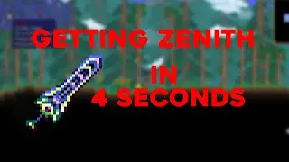 [Unseeded] Obtaining the Zenith in 4.14 Seconds | Terraria Zenith% Speedrun