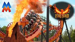 Firebird Roller Coaster - Front Car POV and Review at Six Flags America | Morgan Madness