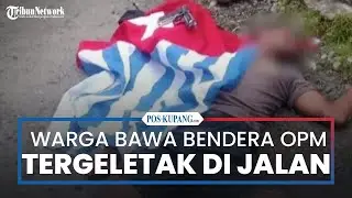Warga Bawa Bendera Bintang Kejora Ditemukan Tergeletak di Jalan Kebun Sirih Timika