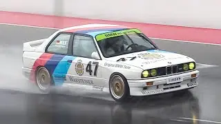 BMW M3 E30 DTM w/ Great Inline-4 N/A Engine Intake Sound at Misano Circuit!