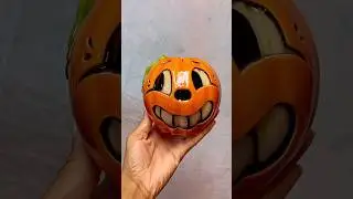 Vintage Punkin 🎃 #vintagehalloween #candles #art #satisfying #spookydecor