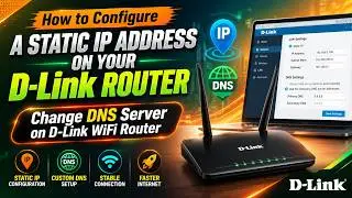 How to Configure a Static IP Address on Your Dlink Router | change DNS server on D-link wifi router