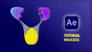 After Effects tutorial, work process, 2D egg animation