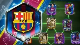 FULL FC BARCELONA SPECIAL CARD SQUAD BUILDER IN FIFA MOBILE 19!!!!!!