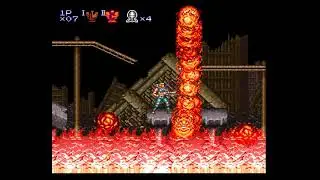 Contra 3 Snes nivel 1 Difícil